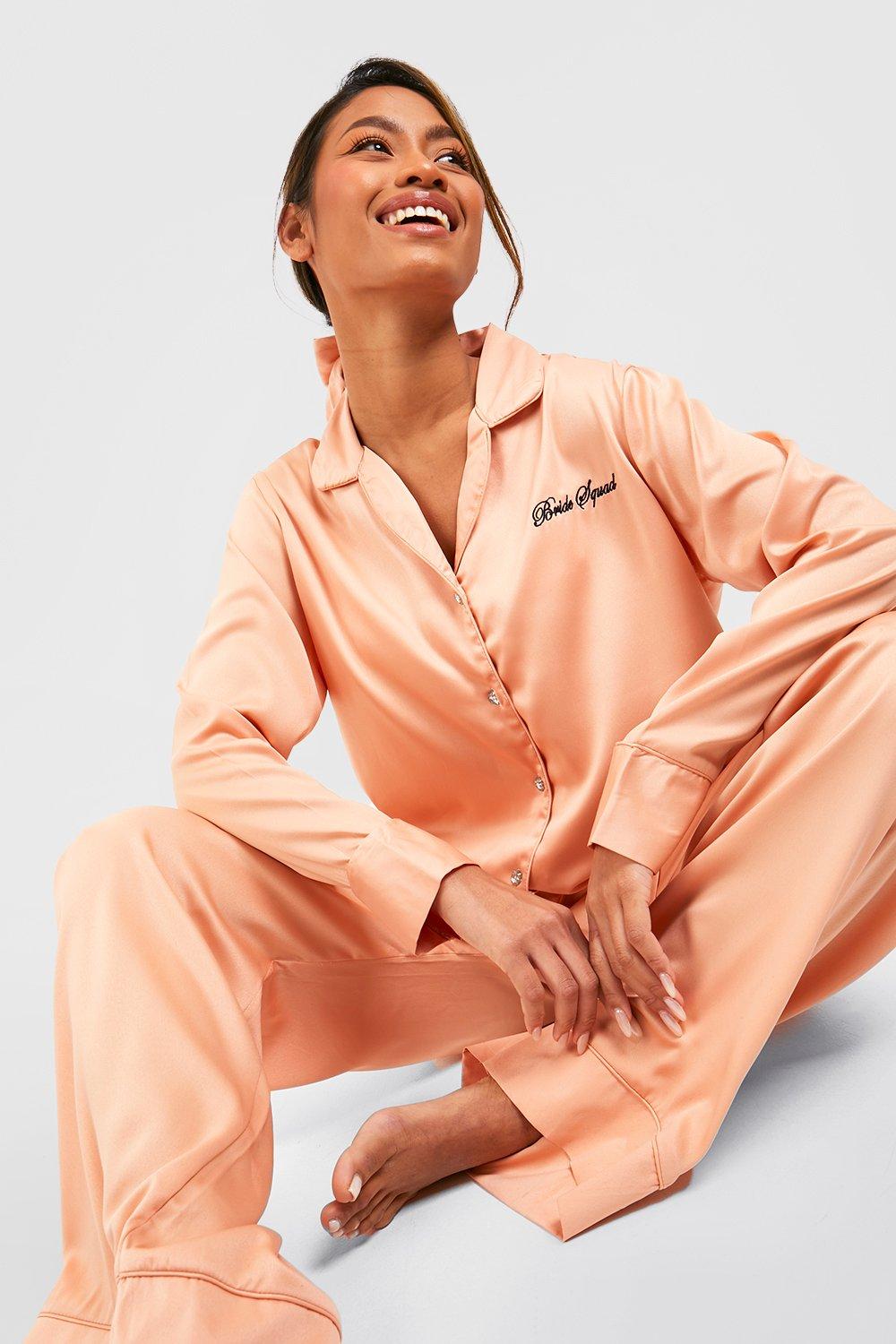 Bride squad satin pjs hot sale